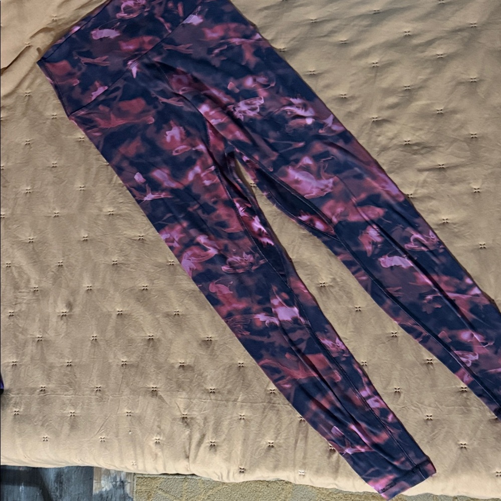 lululemon athletica Vibrant Pink and Purple Leggings